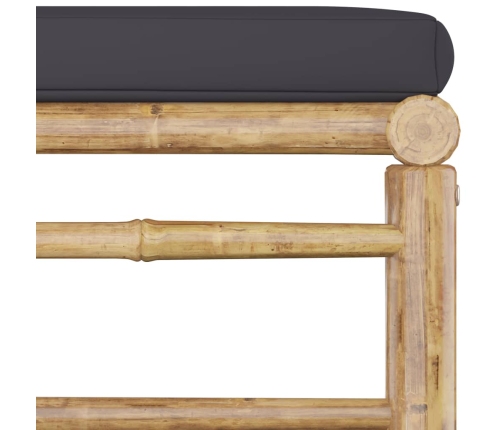 vidaXL 11-daļīgs dārza atpūtas mēbeļu komplekts ar matračiem, bambuss