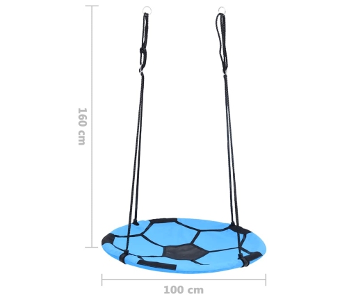 vidaXL šūpoles, futbola bumbas stils, 100 cm
