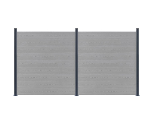 vidaXL žoga stabi, 3 gab., tumši pelēki, 185 cm, alumīnijs