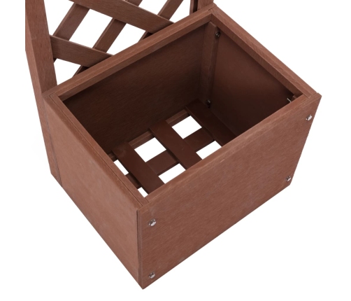 vidaXL vīteņaugu režģis ar puķu kasti, 40x30x135 cm, WPC