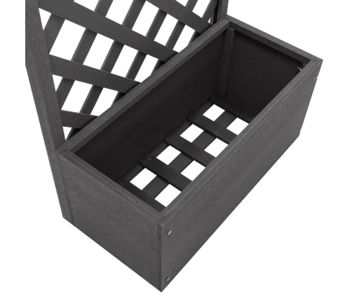 vidaXL vīteņaugu režģis ar puķu kasti, 65x30x135 cm, WPC