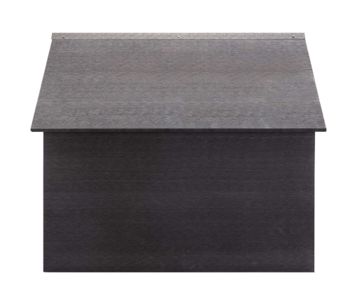 vidaXL zāles pļāvēja garāža, pelēka, 80x80x70 cm, WPC