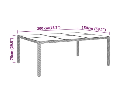 11-Daļīgs Dārza Mēbeļu Komplekts, Pelēks, Pe Rotangpalma Vidaxl