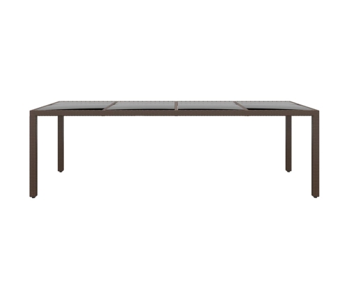 11-Daļīgs Dārza Mēbeļu Komplekts, Brūns, Pe Rotangpalma Vidaxl