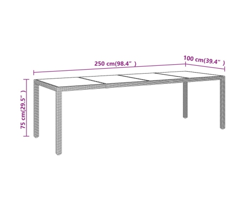 11-Daļīgs Dārza Mēbeļu Komplekts, Brūns, Pe Rotangpalma Vidaxl