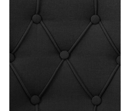 vidaXL virtuves krēsli, 4 gab., melns audums