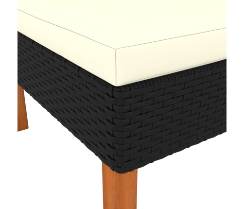 vidaXL stūra dīvāni, 2 gab., PE rotangpalma un eikalipta masīvkoks