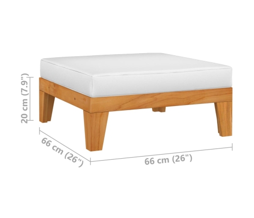 vidaXL 10-daļīgs dārza atpūtas mēbeļu komplekts, akācijas masīvkoks