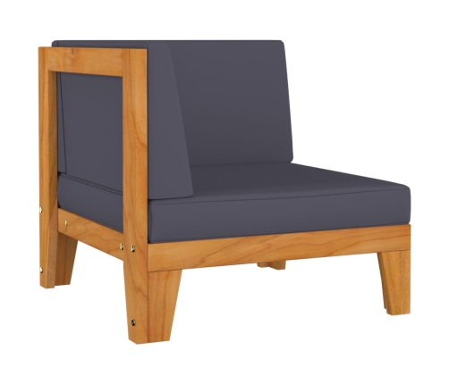 vidaXL 10-daļīgs dārza atpūtas mēbeļu komplekts, akācijas masīvkoks