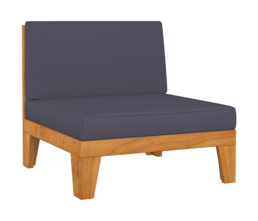 vidaXL 10-daļīgs dārza atpūtas mēbeļu komplekts, akācijas masīvkoks