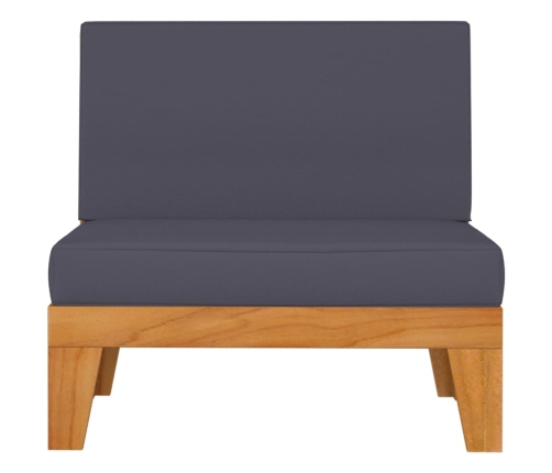 vidaXL 10-daļīgs dārza atpūtas mēbeļu komplekts, akācijas masīvkoks