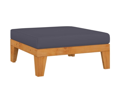 vidaXL 10-daļīgs dārza atpūtas mēbeļu komplekts, akācijas masīvkoks