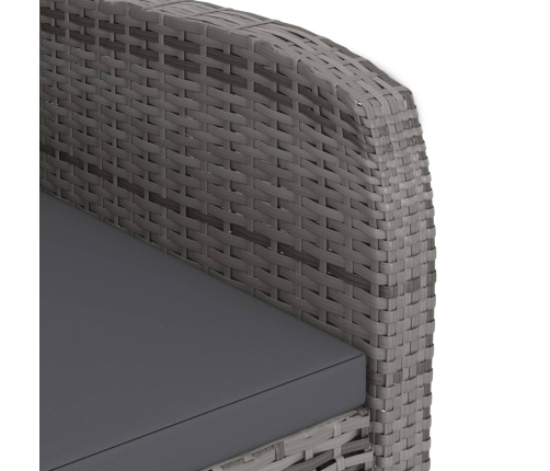 vidaXL 11-daļīgs dārza mēbeļu komplekts ar matračiem, PE rotangpalma