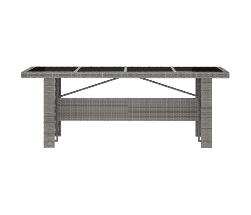 vidaXL 11-daļīgs dārza mēbeļu komplekts ar matračiem, PE rotangpalma