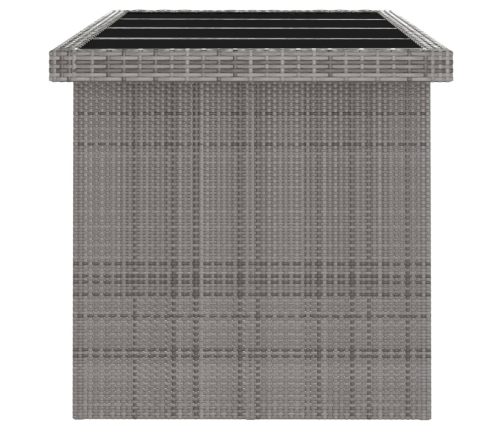 vidaXL 11-daļīgs dārza mēbeļu komplekts ar matračiem, PE rotangpalma