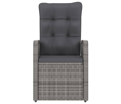 vidaXL 11-daļīgs dārza mēbeļu komplekts ar matračiem, PE rotangpalma