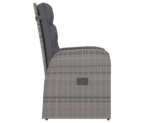 vidaXL 11-daļīgs dārza mēbeļu komplekts ar matračiem, PE rotangpalma