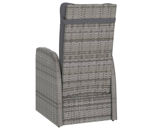 vidaXL 11-daļīgs dārza mēbeļu komplekts ar matračiem, PE rotangpalma