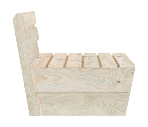 vidaXL vidējais palešu dīvāns, moduļveida, impregnēts egles koks