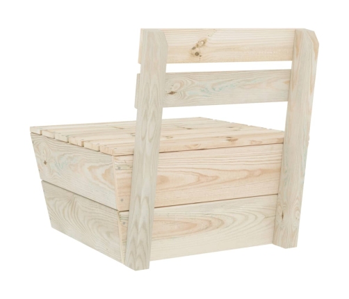 vidaXL vidējais palešu dīvāns, moduļveida, impregnēts egles koks