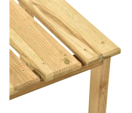 vidaXL sauļošanās zviļņa galdiņš, 30x30x26 cm, impregnēts priedes koks