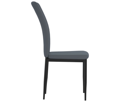 vidaXL virtuves krēsli, 2 gab., tumši pelēks samts