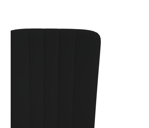 vidaXL virtuves krēsli, 2 gab., melns samts