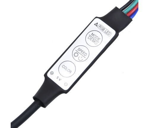 vidaXL TV galdiņi ar LED lampiņām, 2 gab., 60x35x40 cm, balti