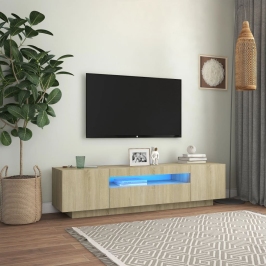 Tv Skapītis Ar Led Lampiņām, 160X35X40 Cm, Ozolkoka Krāsa Vidaxl Tv Skapītis Ar Led Lampiņām, 160X35X40 Cm, Ozolkoka Krāsa Vidaxl