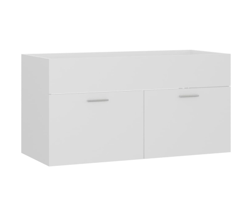 vidaXL izlietnes skapītis, balts, 90x38,5x46 cm, skaidu plātne
