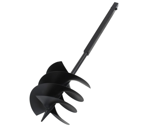 vidaXL zemes urbis ar 250 mm rokturi un 4 m pagarinātāju, tērauds