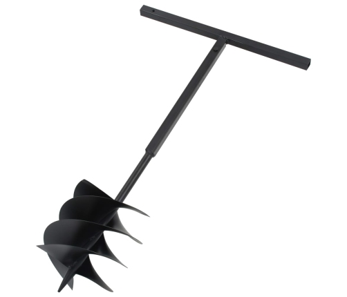 vidaXL zemes urbis ar 250 mm rokturi un 8 m pagarinātāju, tērauds