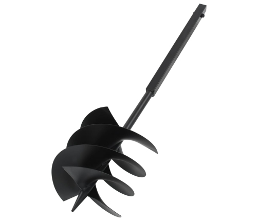 vidaXL zemes urbis ar 250 mm rokturi un 12 m pagarinātāju, tērauds