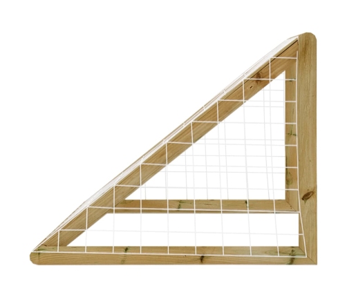 vidaXL futbola vārti ar tīklu, 160x80x100 cm, impregnēts priedes koks