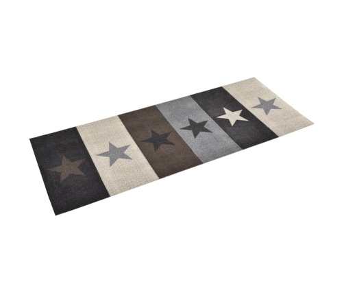 vidaXL virtuves paklājs, mazgājams, apdruka ar zvaigznēm, 60x180 cm