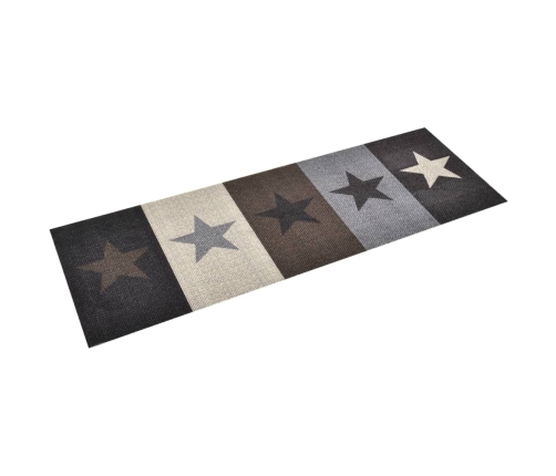 vidaXL virtuves paklājs, mazgājams, apdruka ar zvaigznēm, 60x300 cm