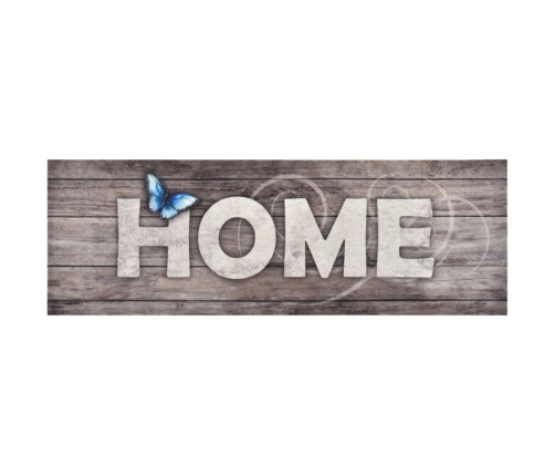 vidaXL virtuves paklājs, mazgājams, ar uzrakstu HOME, 60x180 cm