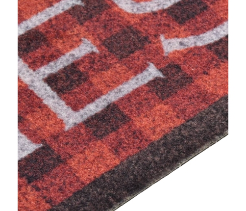 vidaXL virtuves paklājs, mazgājams, apdruka ar tomātiem, 60x300 cm