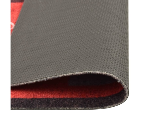 vidaXL virtuves paklājs, mazgājams, apdruka ar tomātiem, 60x300 cm