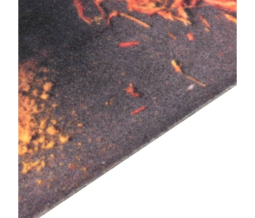 vidaXL virtuves paklājs, mazgājams, apdruka ar karotēm, 60x300 cm