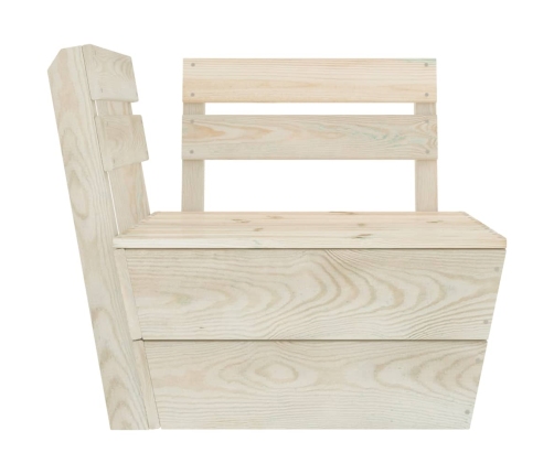 vidaXL 10-daļīgs dārza palešu mēbeļu komplekts, impregnēts egles koks