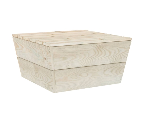 vidaXL 10-daļīgs dārza palešu mēbeļu komplekts, impregnēts egles koks