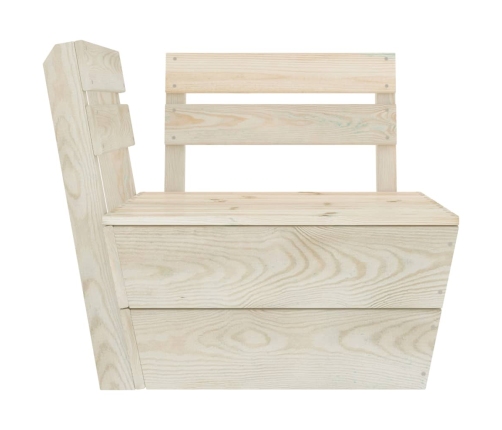 vidaXL 10-daļīgs dārza palešu mēbeļu komplekts, impregnēts egles koks