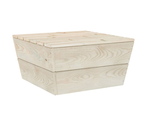 vidaXL 11-daļīgs dārza palešu mēbeļu komplekts, impregnēts egles koks