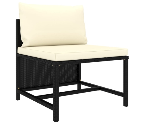 vidaXL 10-daļīgs dārza mēbeļu komplekts ar matračiem, PE rotangpalma