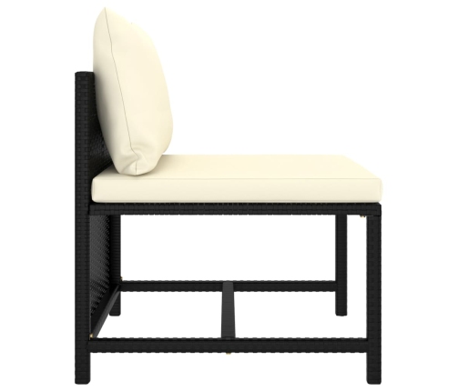 vidaXL 10-daļīgs dārza mēbeļu komplekts ar matračiem, PE rotangpalma