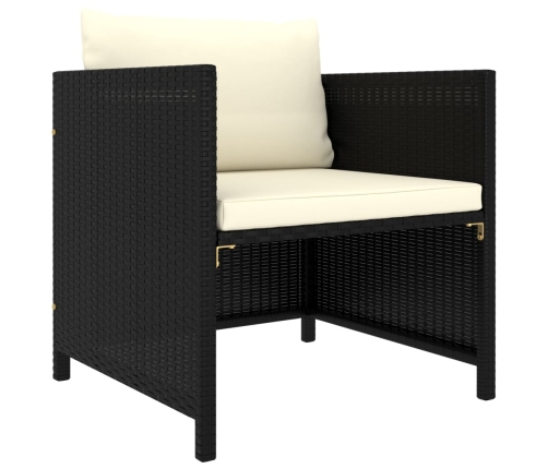 vidaXL 12-daļīgs dārza mēbeļu komplekts ar matračiem, PE rotangpalma