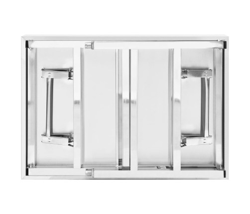 vidaXL virtuves darba galds, 85x60x80 cm, nerūsējošs tērauds