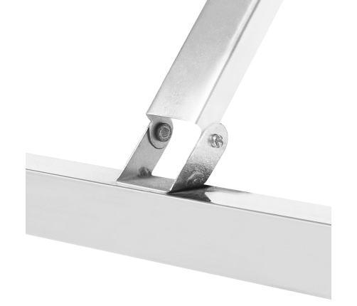 vidaXL virtuves darba galds, 100x60x80 cm, nerūsējošs tērauds