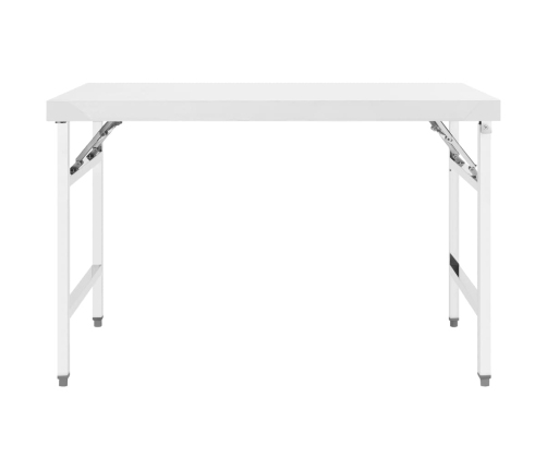 vidaXL virtuves darba galds, 120x60x80 cm, nerūsējošs tērauds